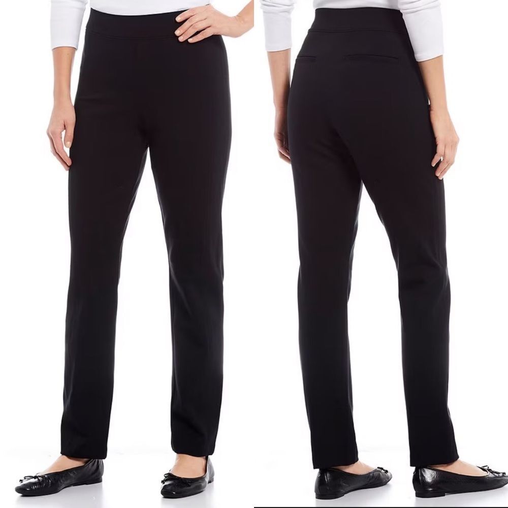 SPANX SPANXsmooth™ PerfectFit‎ Ponte Slim Straight Pants Black Women’s Size L